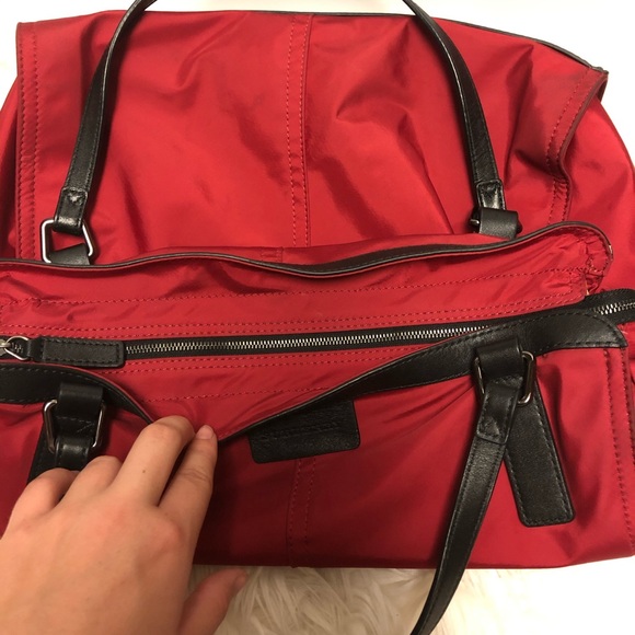Burberry Buckleigh Red Nylon Tote - Picture 8 of 13